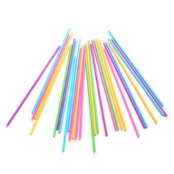 Straw 9'' Clear Wrapped-200pcsx10bags/Case