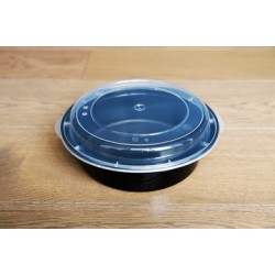 Microwave Container 6-16/16oz (Black)-150/Case