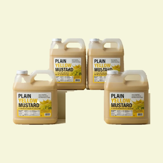 PLAIN YELLOW MUSTARD 4x1 GAL