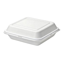 206 White Foam Container (L) (Ecopax)-200/Case