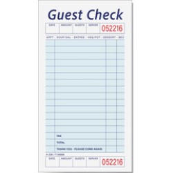 Guest Checks - 50 Books/Case