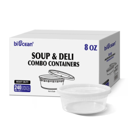 CLEAR DELI CONTAINER 8oz COMBO 240SETS
