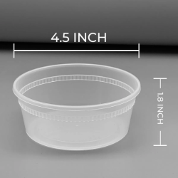 CLEAR DELI CONTAINER 8oz COMBO 240SETS
