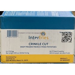 French Fries Crinkle Cut) - 1/2in - 30LB/Case