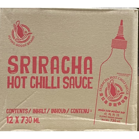 Sriracha Hot Chili Sauce (FG)-12X730ML/Case