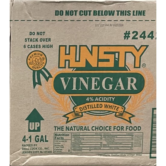 White Vinegar (Hunsty) - 4x1GAL/Case