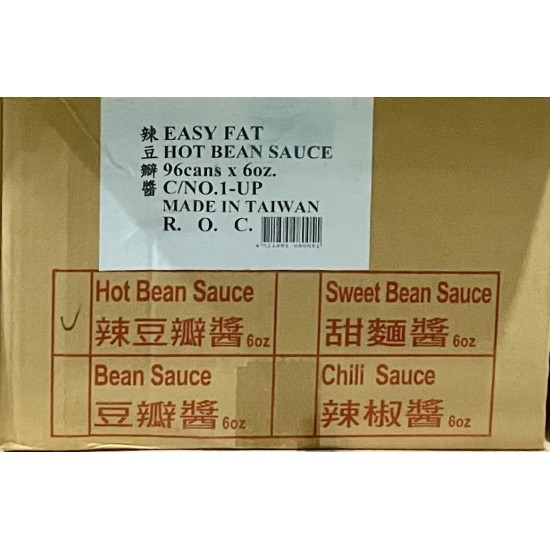 Hot Bean Sauce (TF) - 96x6oz/Case