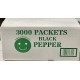 Black Pepper Packets - 3000 Packets/Case