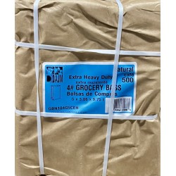 Brown Bags (4#)-500/Pack