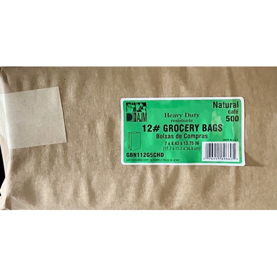 Brown Bags (12#) - 500/Pack