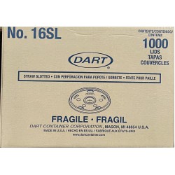 16SL Dart Cup Lid (For 12,16,24oz Cup)-1000/Case