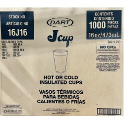16oz Water Cups (16J16 Dart)-1000/Case