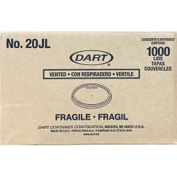 20JL Dart Lid (For 8oz soup Cup)-1000/Case