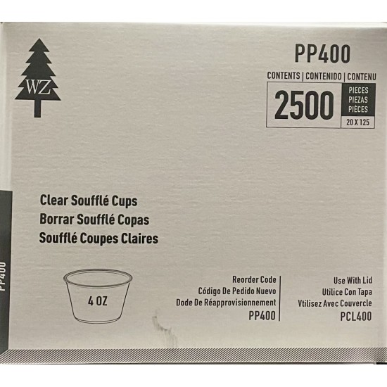 4oz Souffle Cups (Portion) - 2500/Case