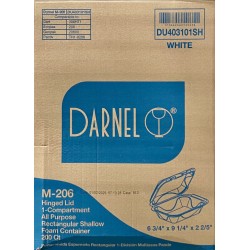 M206 White Foam Container (Darnel)-200/Case