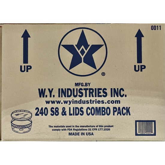 8oz Soup Container w/Lid (WY)-240Sets/Case