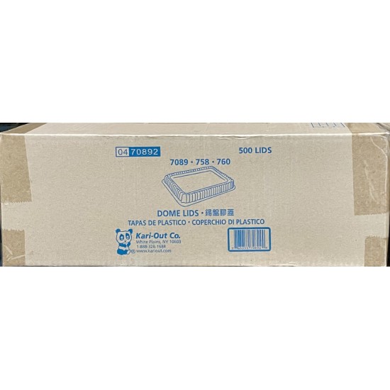 Oblong Lid (K-7089 For 758 760)-500/Case