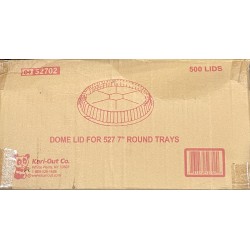 7" Round Aluminum Tray-527 Lids (K)-500/Case