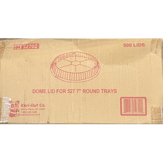 7" Round Aluminum Tray-527 Lids (K)-500/Case