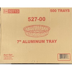 7" Round Aluminum Tray-527 (K)-500/Case