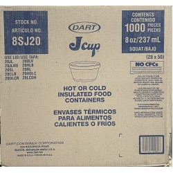 8oz Dart Soup Cup (8SJ20)-1000/Case
