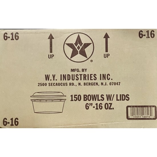 Container 6-16/16oz (White)-150/Case 