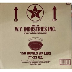 Round Mic. Container/23oz (White) (WY)-150/Case