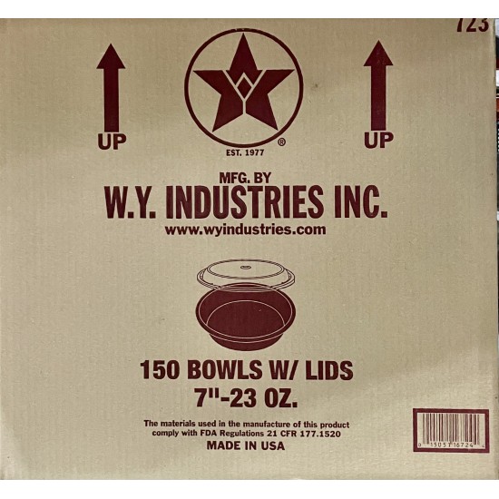 Round Mic. Container/23oz (White) (WY)-150/Case