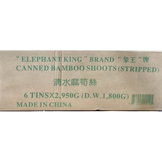 Bamboo Shoots Stripped (Elephant King)-6Cans/Case