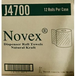 Brown Roll Towels (Novex) - 12Rolls/Case