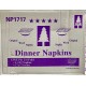 Dinner Napkins (NP1717) / One Ply 1/4-Fold - 4,000/Case 