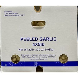 Peeled Garlic (Fresh) - 20LB/Case