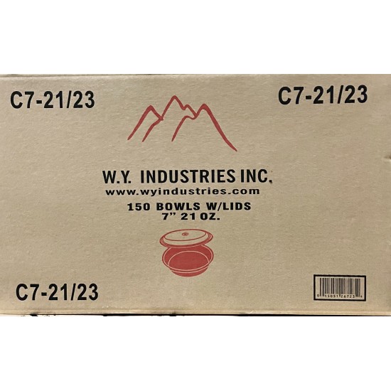 Containers 7" Round (C7-21/23 White)-150/Case