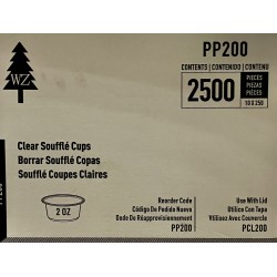 2oz Clear Souffle Cups (Portion) -2500/Case