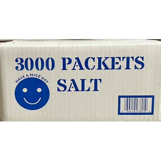 Salt Packets - 3000 Packets/Case