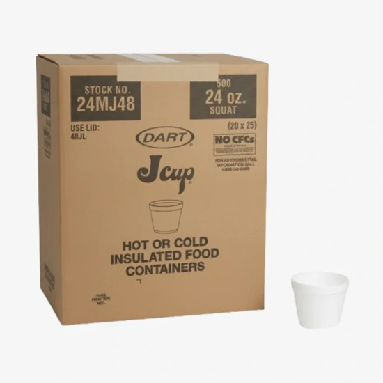 FOAM CONTAINER (24MJ48) 24oz 500CT
