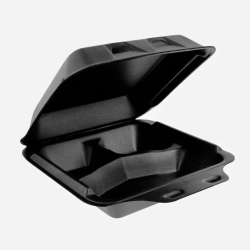 BLACK TO-GO CONT 3COMP 9X9 200CT