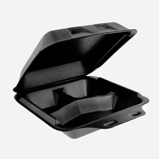 BLACK TO-GO CONT 3COMP 9X9 200CT