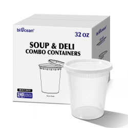 DELI CONTAINER 32 OZ COMBO 240 SETS
