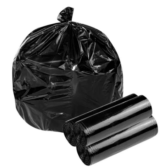 HEAVY BLACK TRASH BAGS 55 GAL