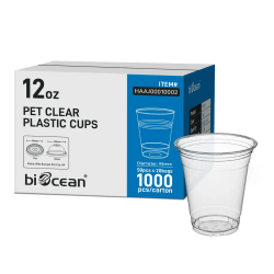 PET 12 OZ CLEAR CUP 1000CT