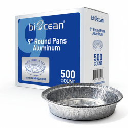 ROUND FOIL PAN 9" 500 CT