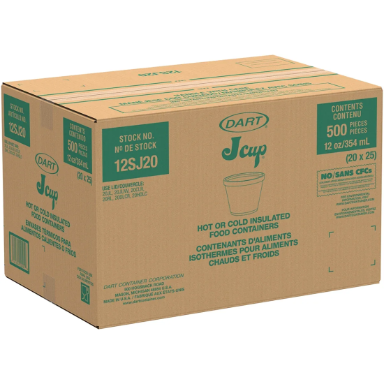 FOAM CONTAINER (12SJ20) 12 OZ 500CT