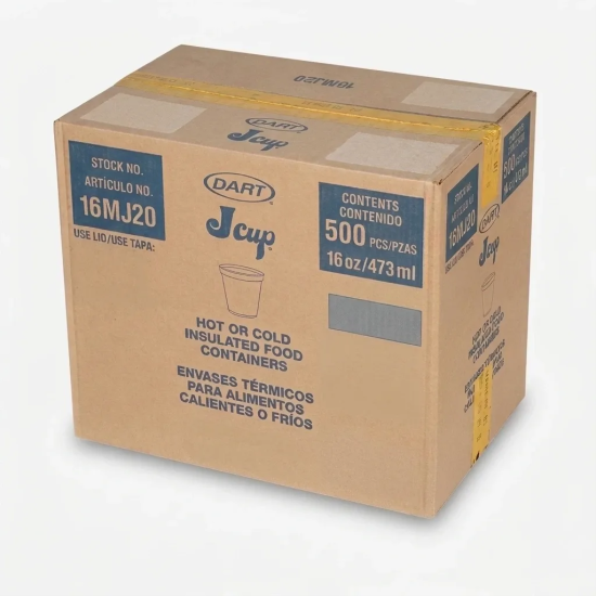FOAM CONTAINER (16MJ20) 16 OZ 500CT