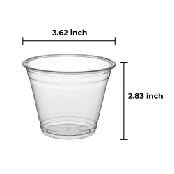PET 9 OZ CLEAR CUP 1000CT