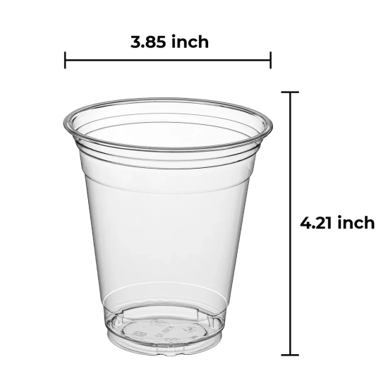 PET 12 OZ CLEAR CUP 1000CT