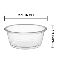 PORTION CUP CLEAR 3.25 OZ 2500CT