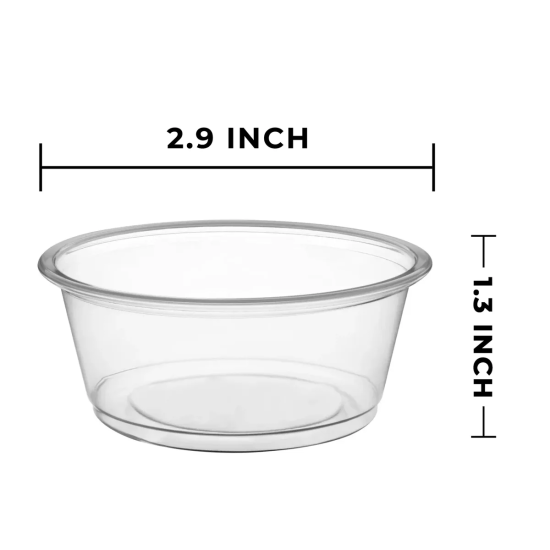PORTION CUP CLEAR 3.25 OZ 2500CT