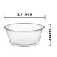 PORTION CUP CLEAR 3.25 OZ 2500CT