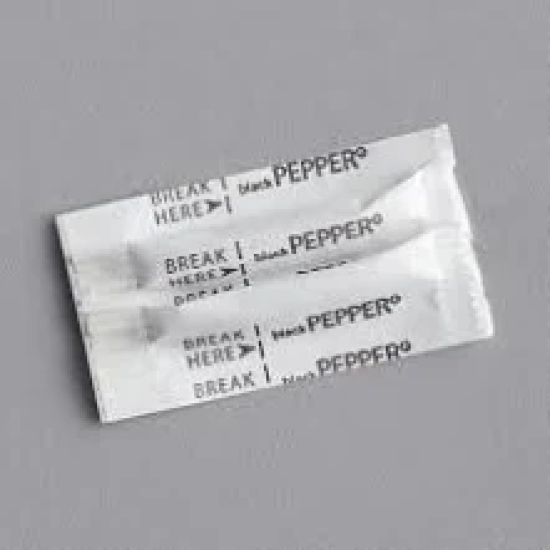 Black Pepper Packets - 3000 Packets/Case